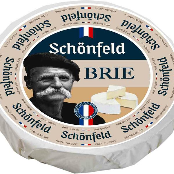 Сыр мягкий Schonfeld Brie с белой плесенью 60% вес