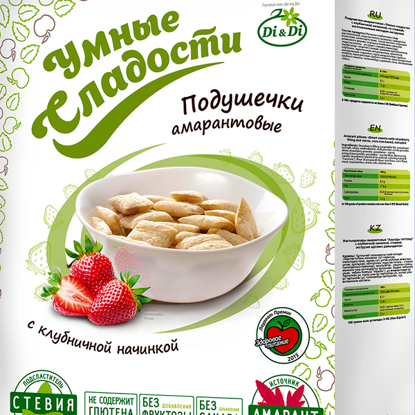 Подушечки амарантовые Di&Di с клубничной начинкой