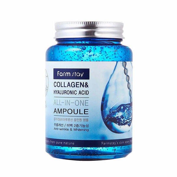 Сыворотка для лица Farm Stay All-In-One Collagen & Hyaluronic Ampoule 250 мл