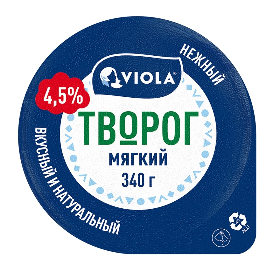 

Творог Viola Мягкий 4,5%, 340 г