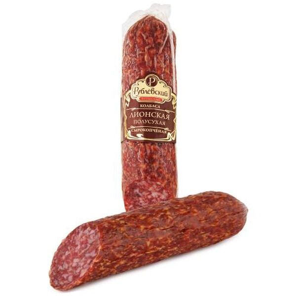 Колбаса сырокопчёная Рублевский Лионская полусухая