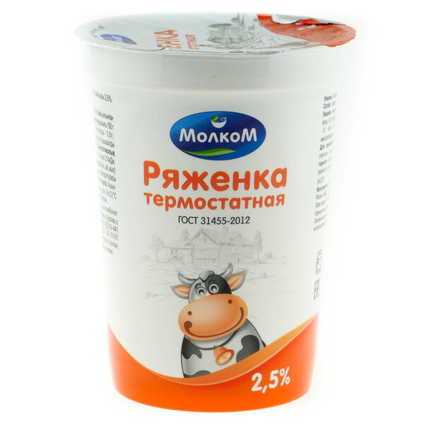 Ряженка МолкоМ термостатная 2.5%