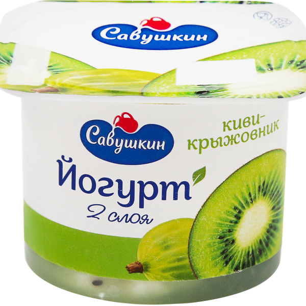Йогурт Савушкин Киви-крыжовник 2%