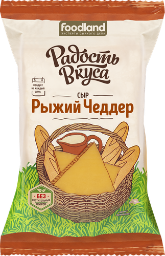 

Сыр Радость вкуса Чеддер Рыжий 45%, без змж 200 г