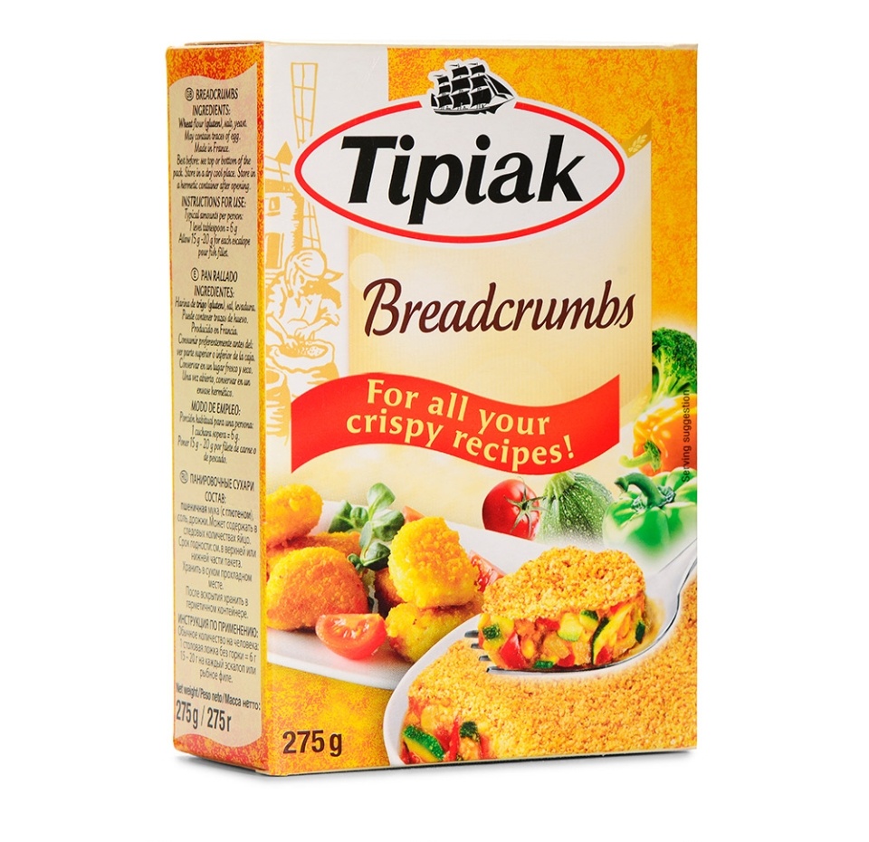 

Сухари панировочные, Tipiak, 250 г, Франция