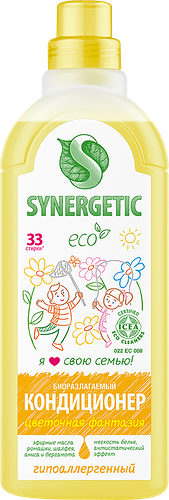 Кондиционер для белья Synergetic Ромашковое поле 1000 мл