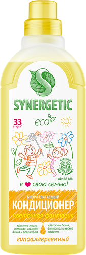 

Кондиционер для белья Synergetic Цветочная фантазия 1000 мл
