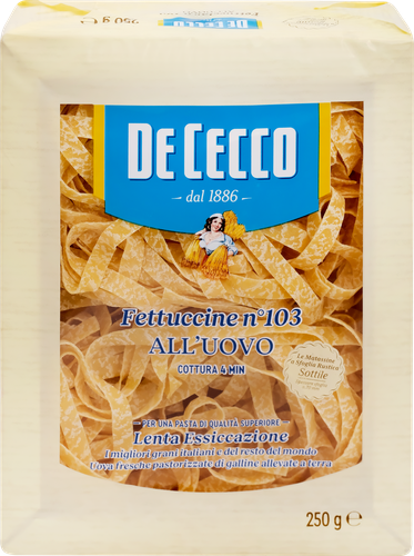 

Макаронные изделия De Cecco Fettuccine n.103 250 г