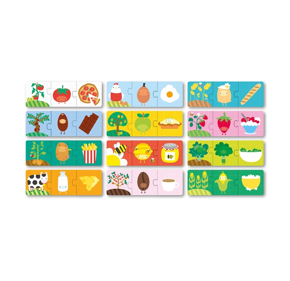 

Пазлы Apli Kids Происхождение еды 12 шт
