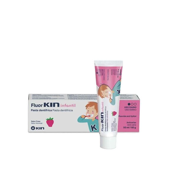 Женская зубная паста детская / 0-6 лет / с фтором со вкусом клубники 50мл 5616