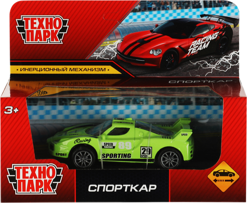 

Машина ТЕХНОПАРК 10см, металлическая, инерционная, в ассортименте