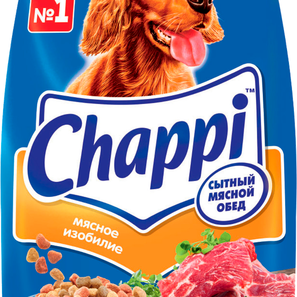 Сухой корм для собак Chappi Мясное Изобилие с Овощами и Травами