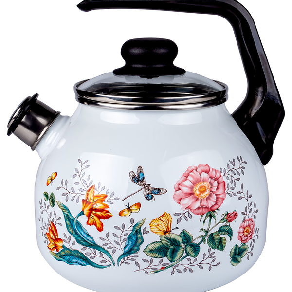 Чайник Actuel эмалированный Les fleurs, 3 л