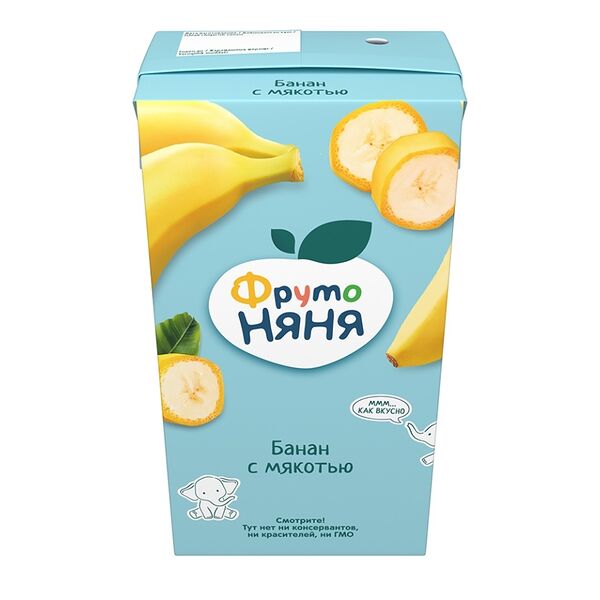 Нектар ФрутоНяня Банан с мякотью с 6 месяцев
