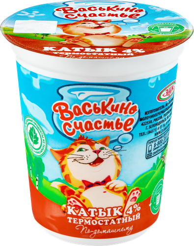 

Катык Васькино счастье термостатный 4% 350 мл