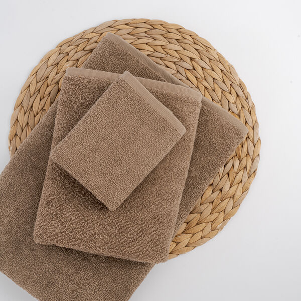 Полотенце махровое Монохром, 100% хлопок, р. 50х90, цвет Бежевый