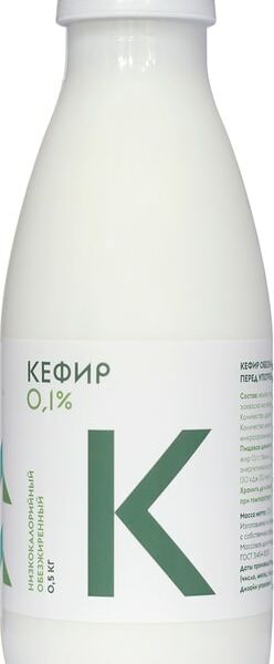 Кефир Братья Чебурашкины Обезжиренный 0.1% 500мл