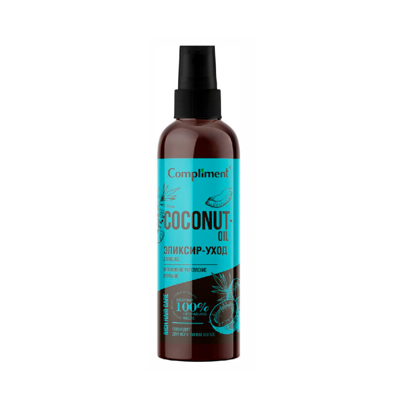 

Эликсир-уход для волос Compliment Rich Hair Care Coconut Oil, 125 мл