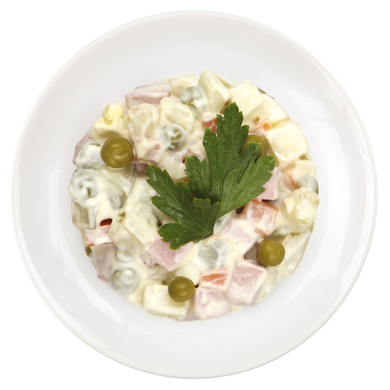 

Салат Торговая площадь Оливье 150 г