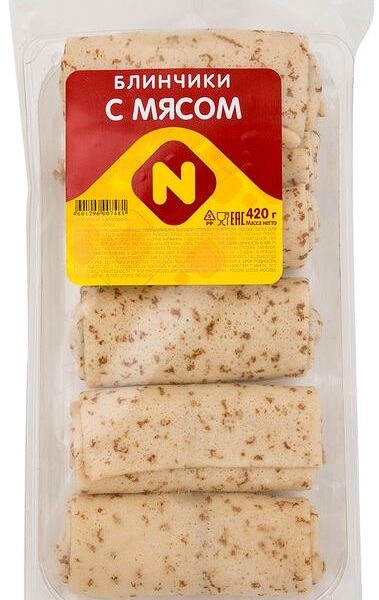 Блины Останкино с мясом, 420г