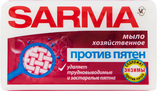

Мыло хозяйственное Sarma против пятен 140 г