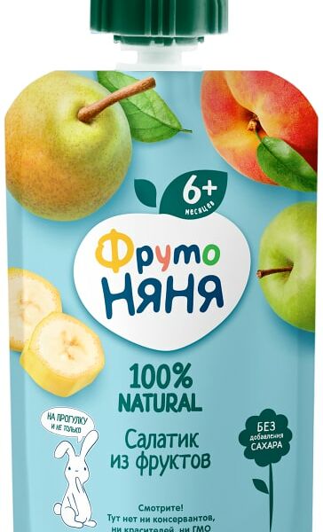 Пюре ФрутоНяня Салатик из фруктов с 6 месяцев 90г