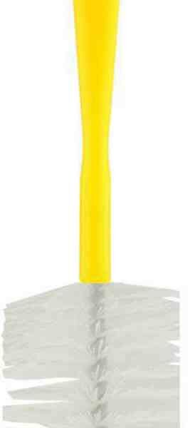 Lubby Ершик для мытья бутылочек и сосок с губкой, в ассортименте, 1шт