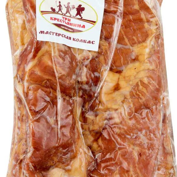 Грудинка копчено-вареная Три Крестьянина