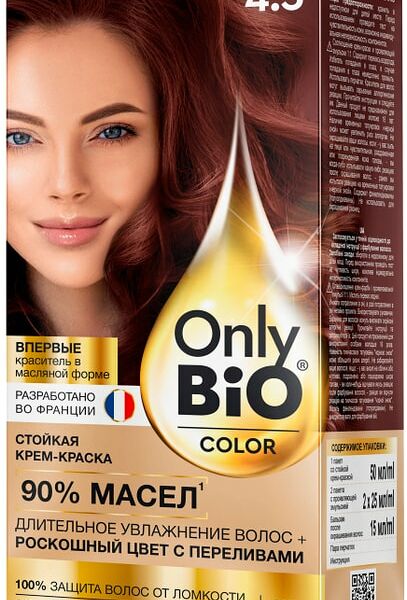 Краска для волос Only Bio Color тон 4.5 Махагон 115мл