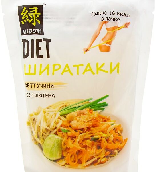 Лапша Midori Diet Ширатаки Феттуччине 200г
