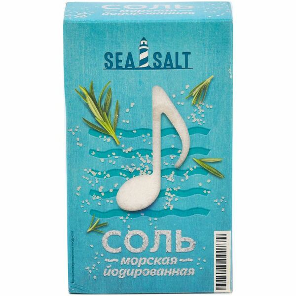 Соль Sea Salt морская поваренная пищевая