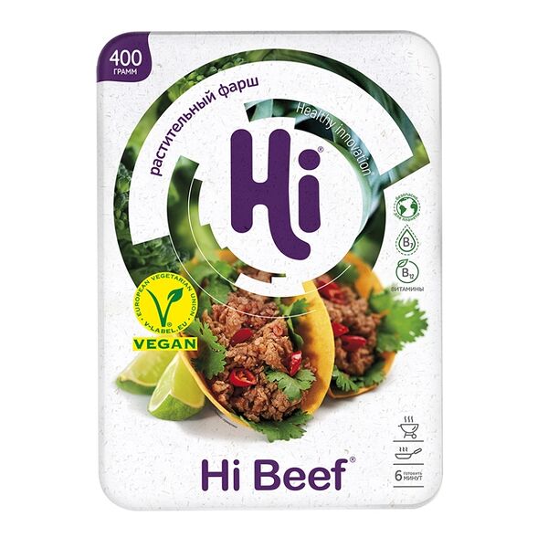 Фарш растительный Hi beef Hi замороженный, 400г