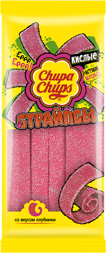 

Мармелад Chupa Chups клубника страйпсы кислые 120 г