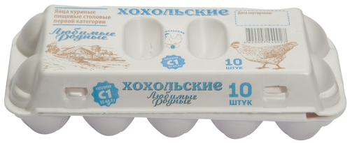 

Яйцо куриное Хохольское С1 10 шт.