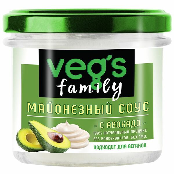 Соус майонезный VEG`S с маслом авокадо, 200г