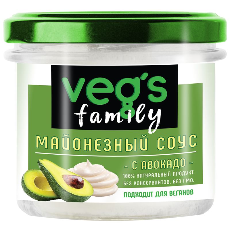 

Соус майонезный Veg's Family с маслом авокадо 200 г