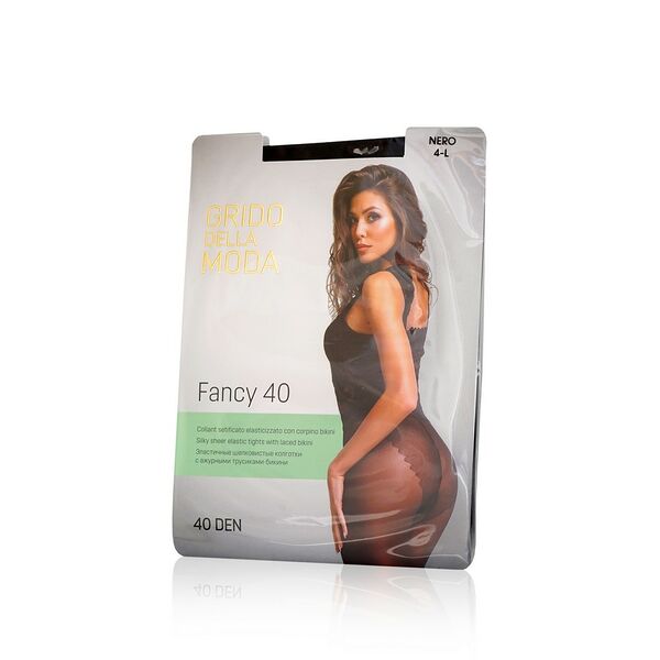 Женские колготки Grido della Moda Fancy 40den Nero 4 размер