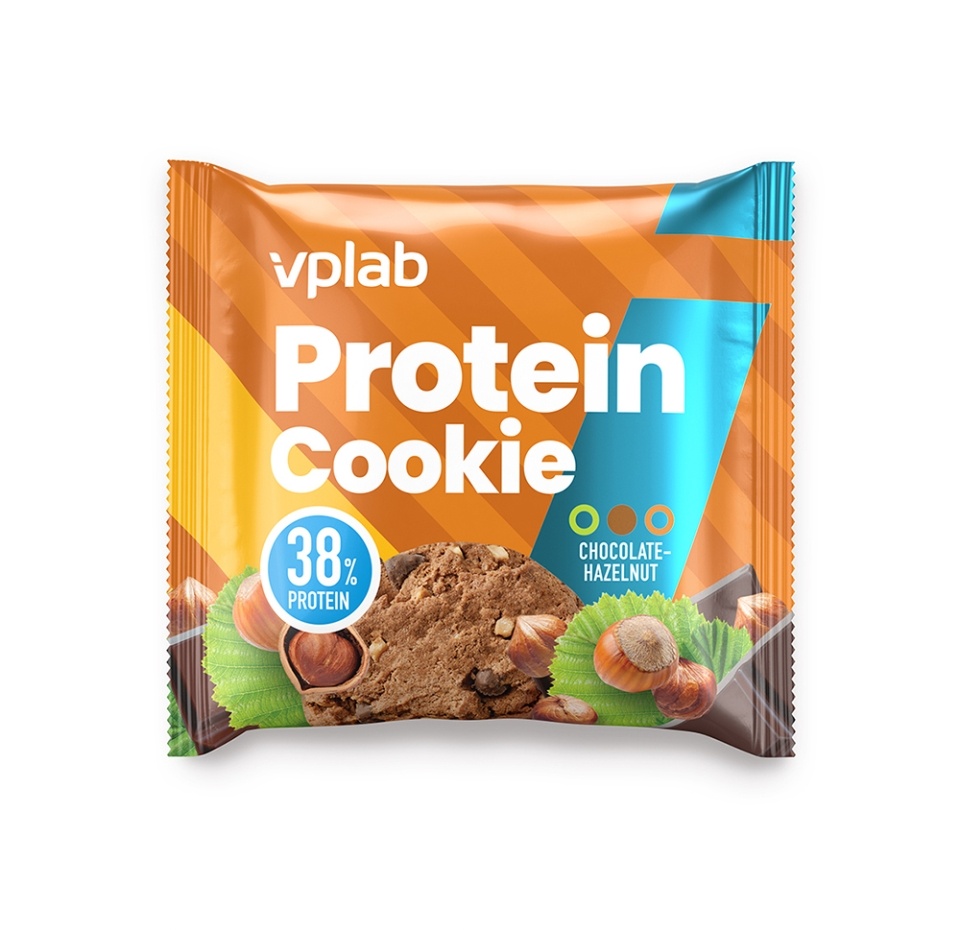 

Печенье протеиновое с коллагеном VPLab Protein Cookie Шоколад-Лесной орех 40 г