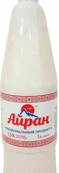 Продукт кисломолочный Айран национальный 1.5% 1л