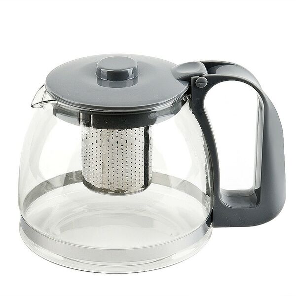Чайник заварочный с фильтром, 1250 мл, стекло