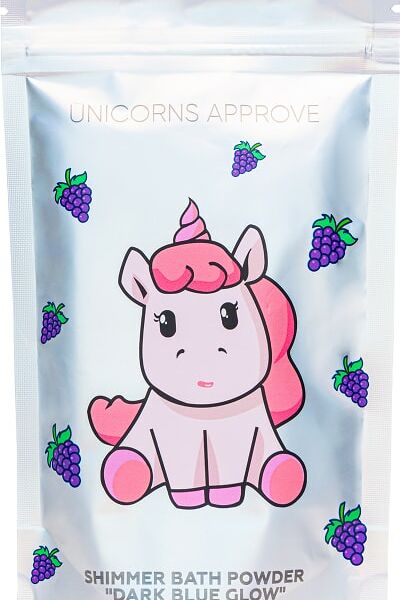 Пудра-шиммер для ванны Unicorns Approve Darck bllue glow 150г