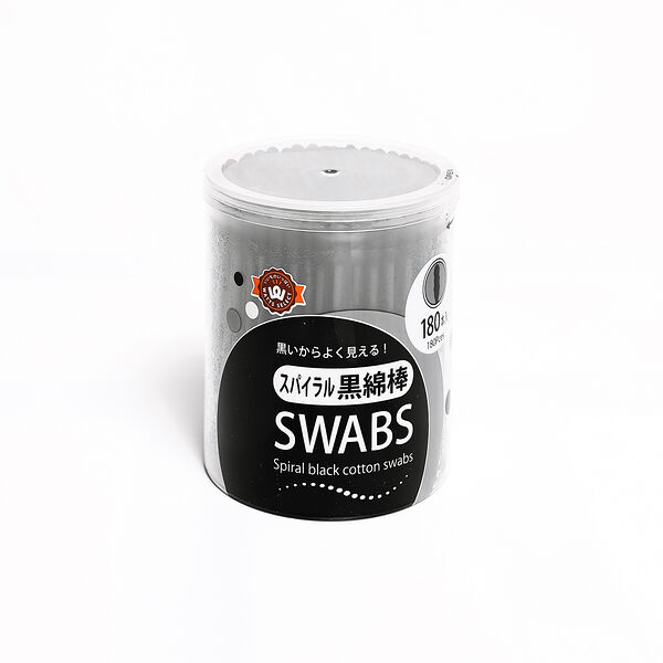 Watts палочки ватные черные спиралевидные 180 шт