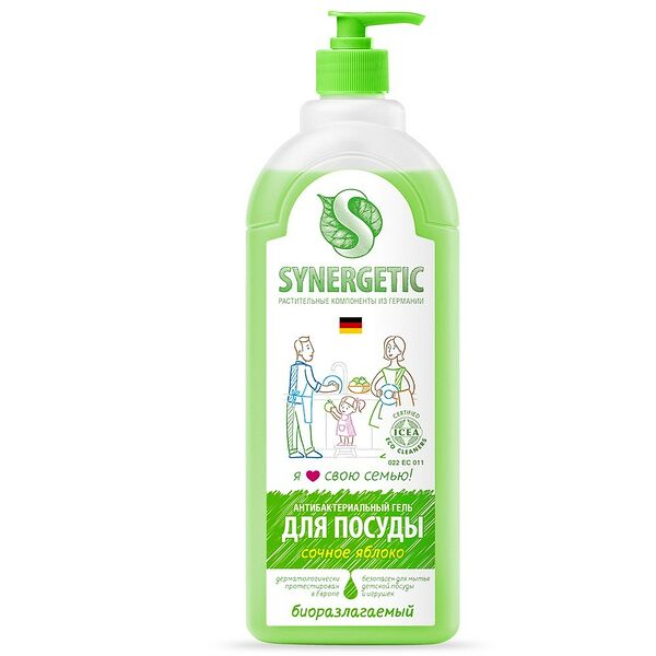 Средство для мытья посуды SYNERGETIC Яблоко