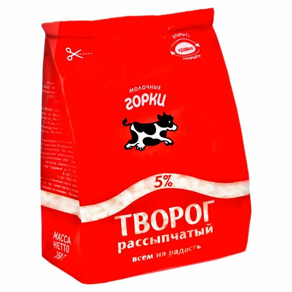 Творог Молочные Горки 5% 350г