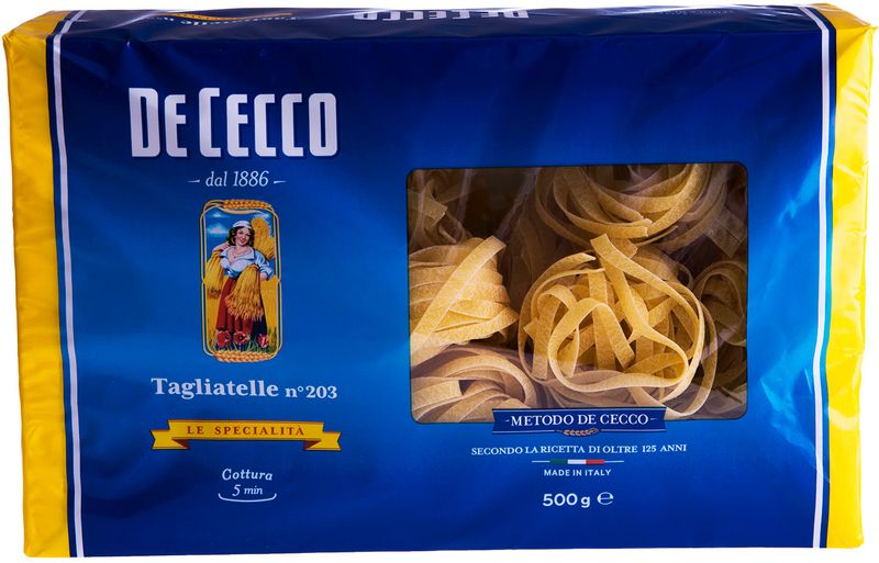 

Макаронные изделия De Cecco Tagliatelle n.203 500 г
