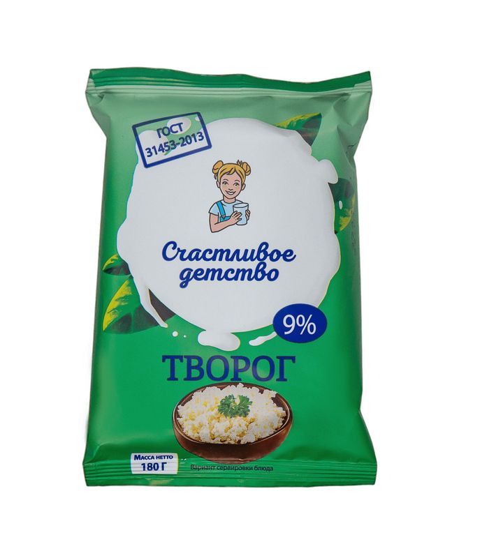 

Творог Счастливое детство 9%