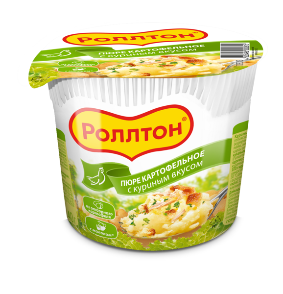 Пюре картофельное Роллтон с Куриным вкусом