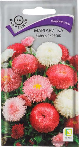 

Семена ПОИСК Маргаритка смесь окрасок