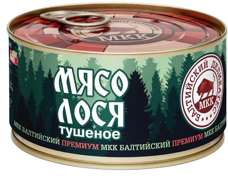 

Мясные консервы Балтийский Деликатес мясо лося тушёное 325 г