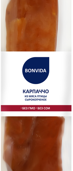 Карпаччо BONVIDA из мяса птицы с/к вес 
